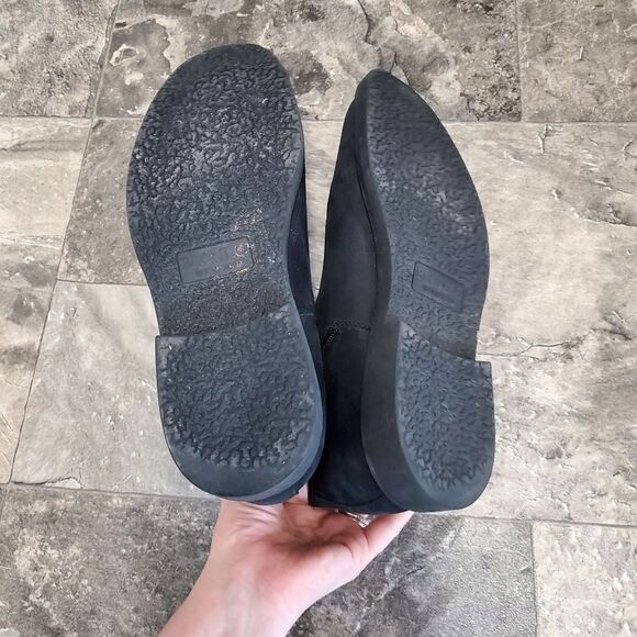 Blondo Waterproof Grant Black Nubuck Leather Chelsea Zip Ankle Boots Booties 8 - Picture 7 of 9